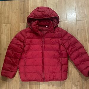 Uniqlo Kids Red Puffer Jacket size 12